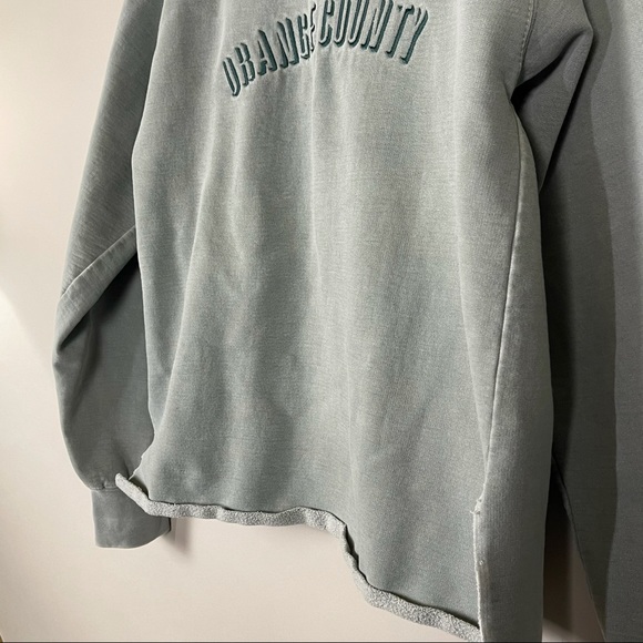 ‘ORANGE COUNTY’ Dusty Mint Sweatshirt - Picture 4 of 11